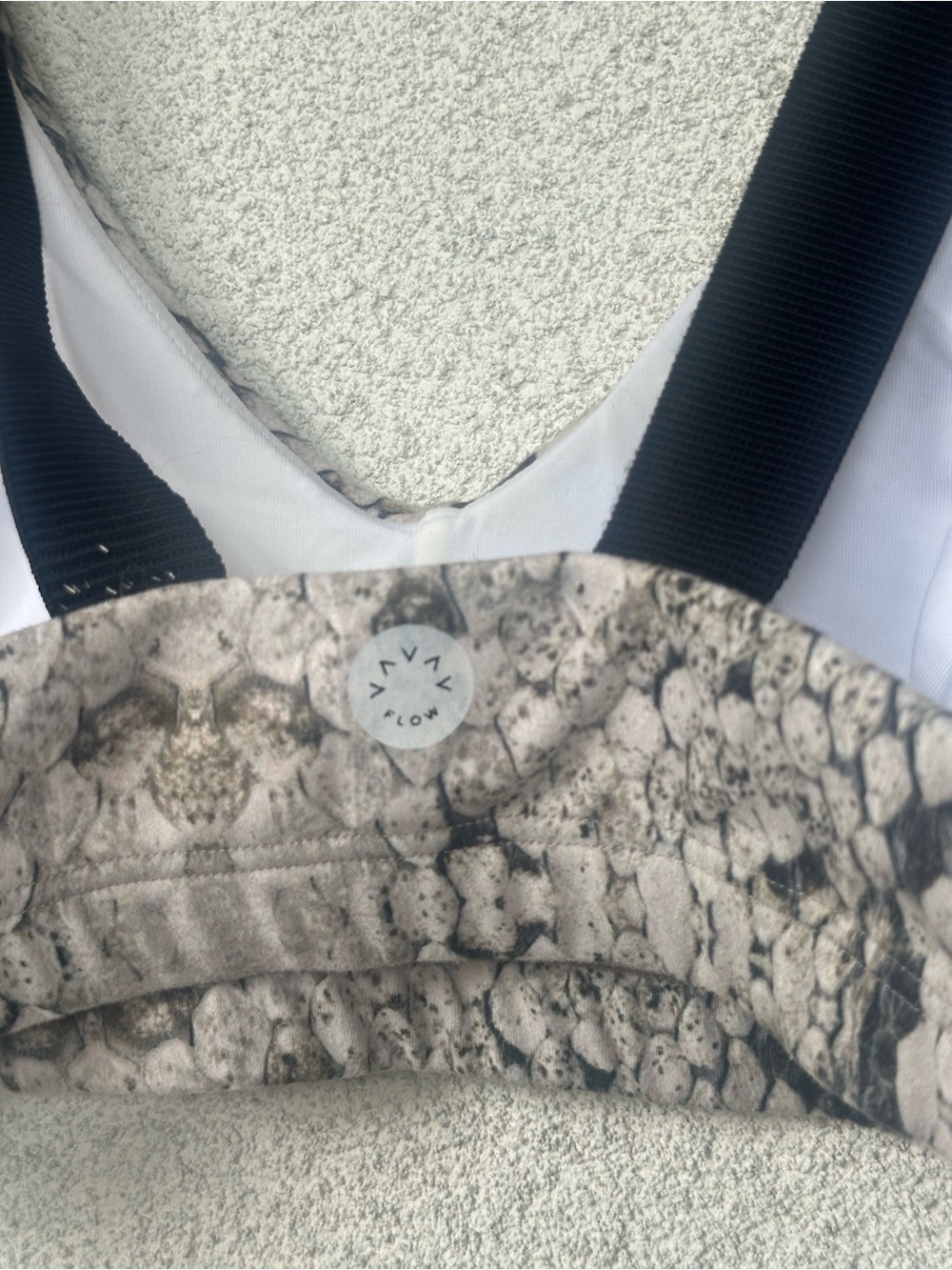 Varley Snake Print Sports Bra Size Small Performance First Racerback - Picture 5 of 6